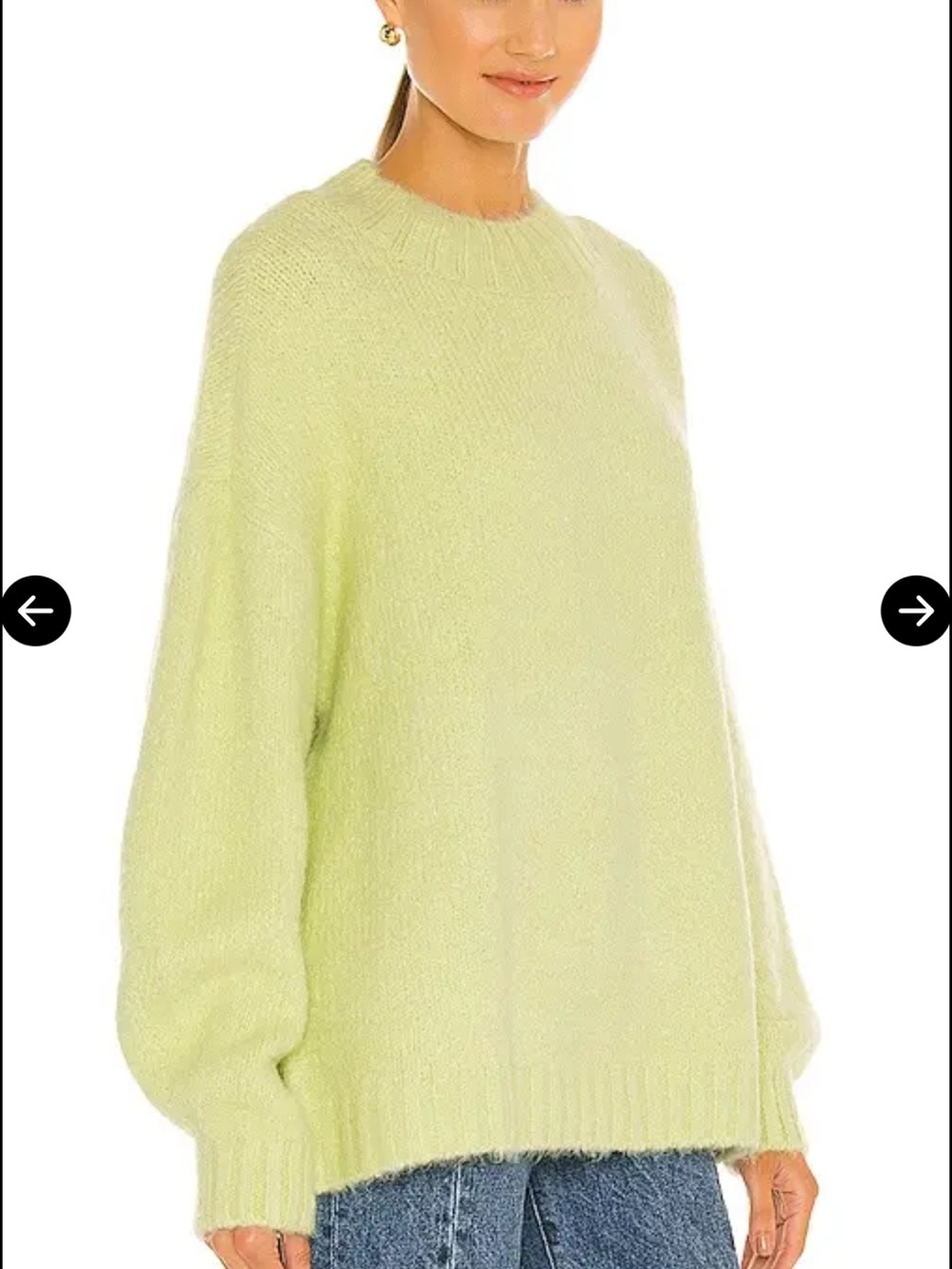 PISTOLA Carlen Mock Neck Sweater Alpaca / Wool blend Lemongrass